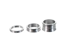 Thomson Headsets & Spacers|Aluminum Headset Spacer Pack (Silver) (1-1/8") (Bag of 3)