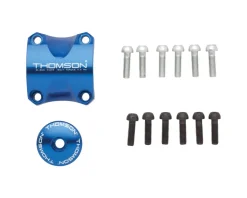 Thomson Stems & Parts|Stem Faceplate Dress Up Kit (Blue) (For X4) (31.8mm)