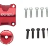 Thomson Stems & Parts|Stem Faceplate Dress Up Kit (Red) (For X4) (31.8mm)