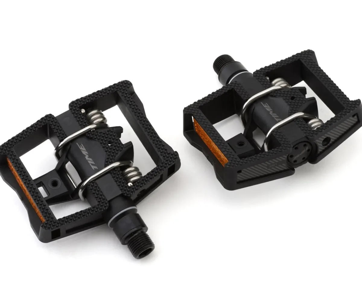 Time Pedals & Cleats|LINK ATAC Clipless/Platform Hybrid Pedals (Black)