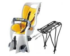 Topeak Racks, Fenders, & Trailers|Baby Seat II Child Seat & Rack (Grey/Yellow) (26"/27.5"/700c) (For Rim Brake)