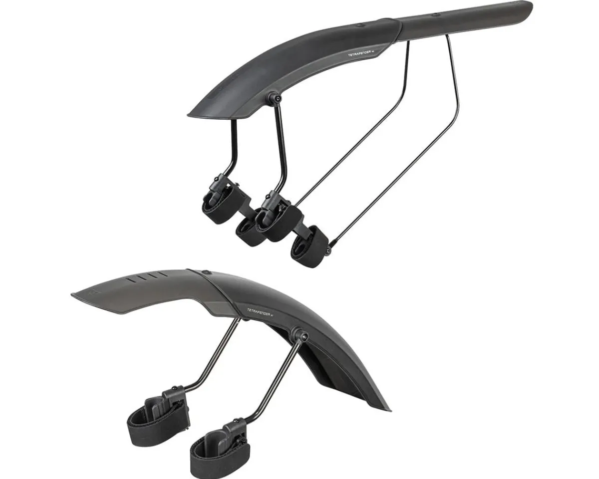 Topeak Racks, Fenders, & Trailers|Mountain Bike Tetrafender Set (Black) (M1 & M2) (Front/Rear)