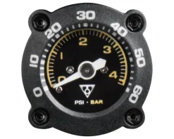 Topeak Pumps & Co2|Pumps & Co2|Mountain DA G Mini Pump (Black) (60 PSI) (w/Gauge)