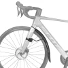Topeak Racks, Fenders, & Trailers|Road Bike TetraFenders (Black) (Disc Brake) (Up to 700c x 32mm) (R1) (Front)