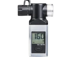 Topeak Pumps & Co2|Pumps & Co2|Shuttle Gauge Digital (Black/Silver)