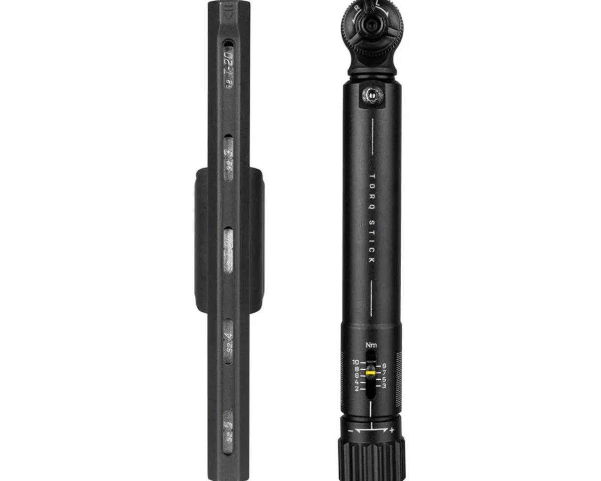 Topeak Tools|Torq Stick Ratcheting Torque Wrench (Adjustable) (2-10Nm) (5 Piece Bit Set)