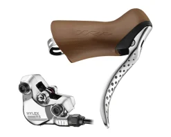 TRP Brakes|Hylex RS Disc Brake & Lever (Gum/Silver) (Left) (Flat Mount) (Hydraulic)