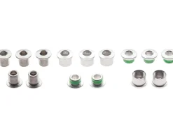 TRUVATIV Chainrings & Accessories|Aluminum Chainring Bolt Set for Double Plus Inner (Silver) (10)