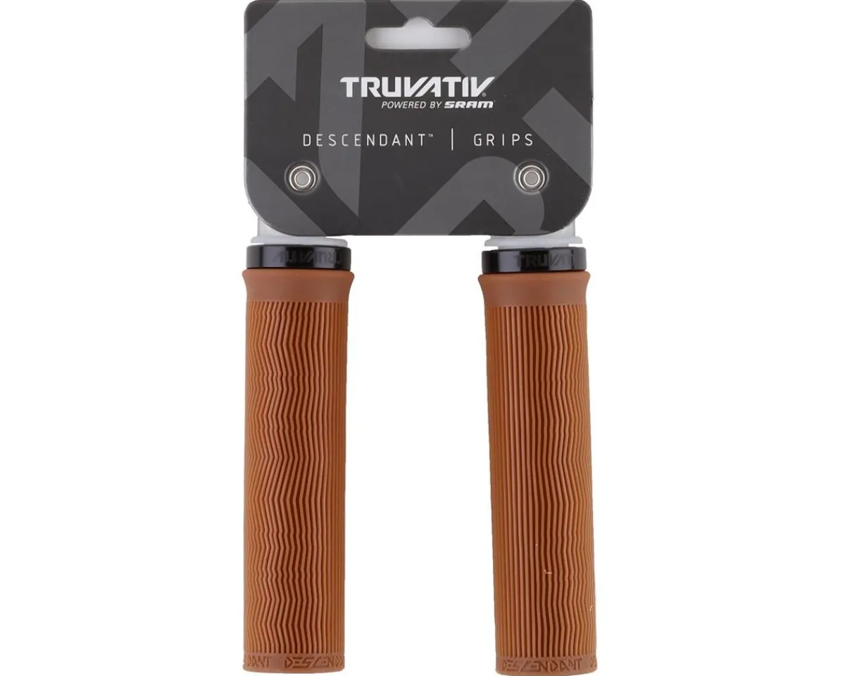 TRUVATIV Grips & Handlebar Tape|Descendant Lock-On Grips (Gum) (133mm)