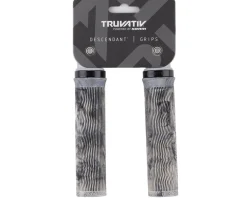 TRUVATIV Grips & Handlebar Tape|Descendant Lock-On Grips (Grey/Black Marble) (133mm)