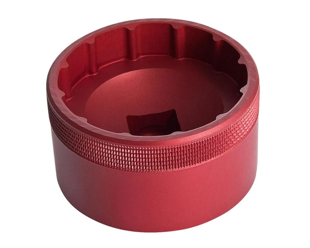 Unior Bottom Brackets & Parts|Tools|1671 BSA30 Aluminum Bottom Bracket Socket Tool (Red) (12 Notches) (1/2" Drive)
