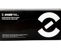 Unior Cleaning Supplies|Industrial Strength Nitrile Mechanic Gloves (Black) (S)