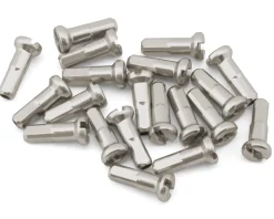 USA Brand Wheels & Parts|14g Brass Nipples (Silver) (Bag of 20)