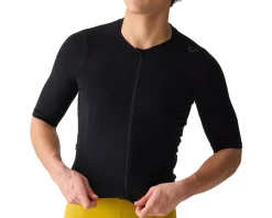 Velocio Jerseys|Summer Essentials|Merino LUXE Short Sleeve Jersey (Black) (L)