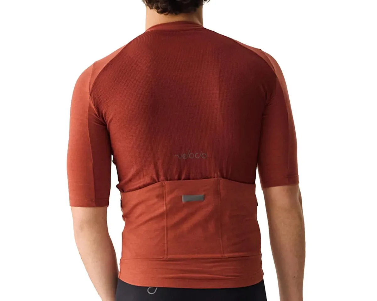 Velocio Jerseys|Summer Essentials|Merino LUXE Short Sleeve Jersey (Smoked Paprika) (S)