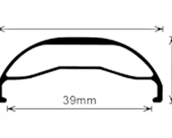 Velocity Wheels & Parts|Dually Disc Rim (Black) (32H) (Presta) (29")