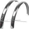 Velo Orange Racks, Fenders, & Trailers|Fluted 700c x 63 Fender Set (Polished Silver) (700c x 55)