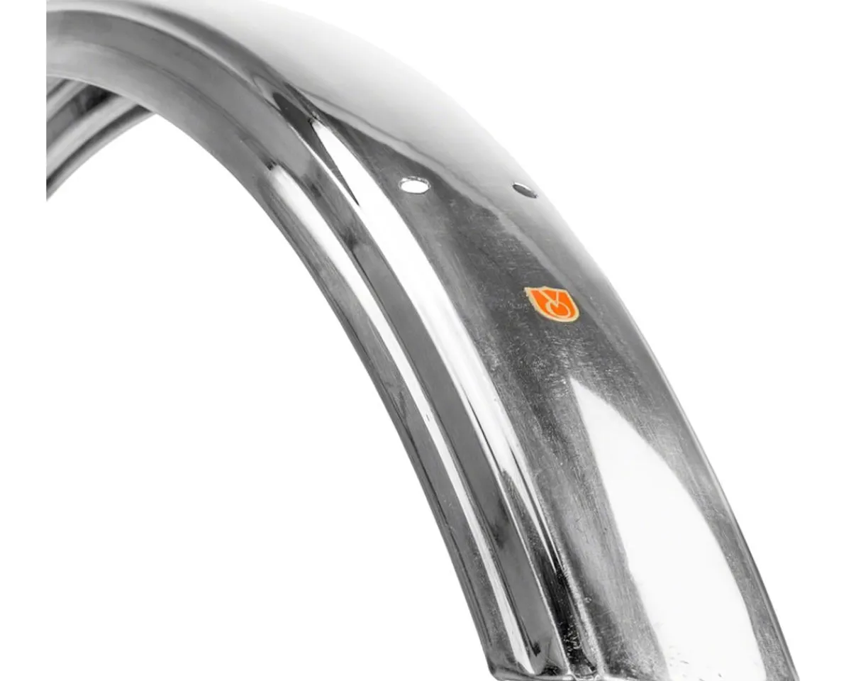 Velo Orange Racks, Fenders, & Trailers|Fluted 700c x 63 Fender Set (Polished Silver) (700c x 55)