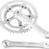 Velo Orange Cranksets & Parts|Grand Cru Drillium Cranks (Polished) (8-10 Speed) (Square Taper) (165mm) (48/34T)