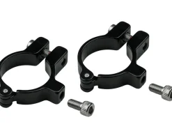 Velo Orange Bottle Cages & Mounts|Hinged Water Bottle Cage Clamps (Black) (28.6mm)