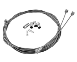 Velo Orange Brakes|Cables & Housing|Metallic Braid Brake Cable Kit (Silver) (Road & Mountain) (1000/2000mm) (w/ Housing)