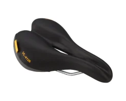 Velo Saddles & Seats|Plush Pump Women's Saddle (Black) (Steel Rails) (174mm)