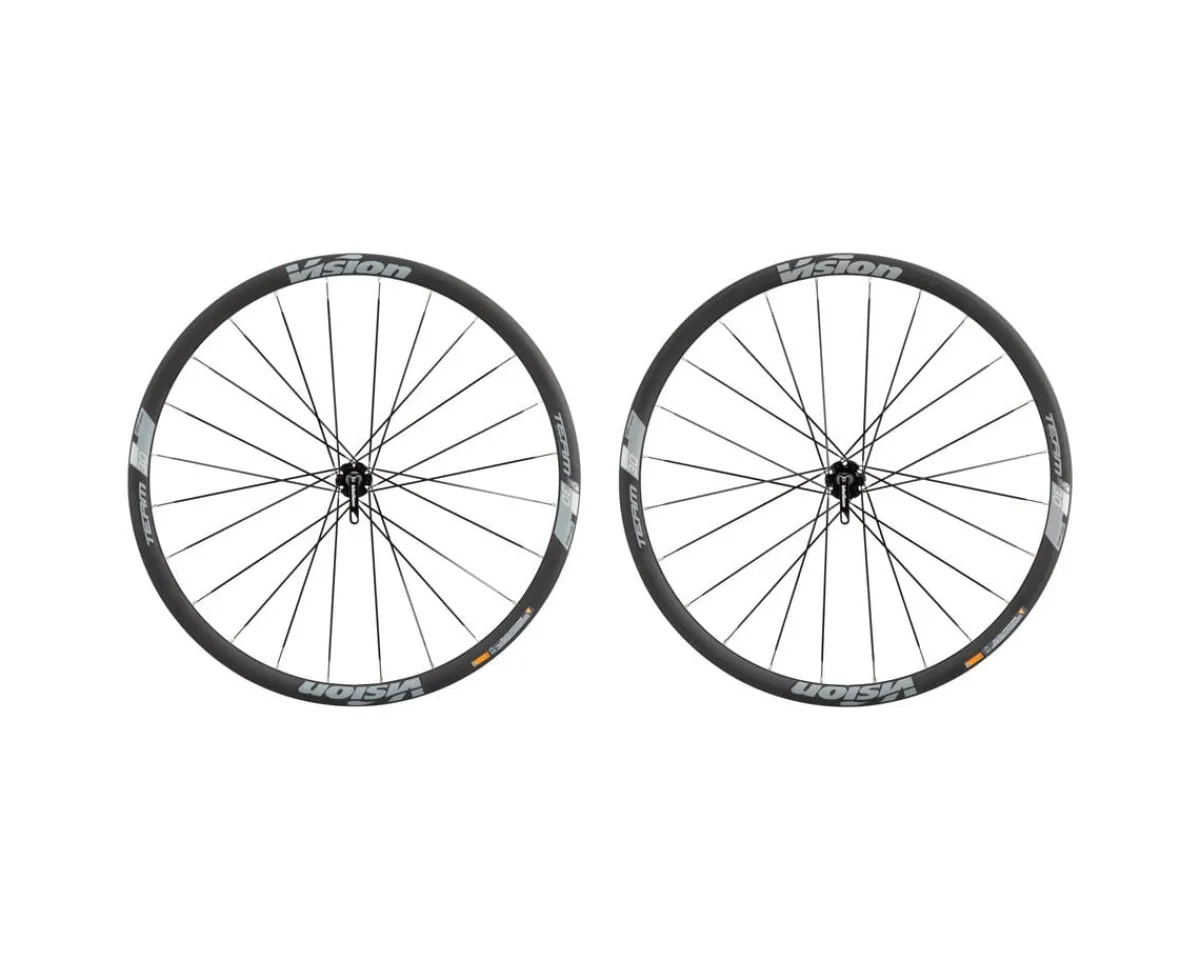 Vision Wheels & Parts|Team 30 Wheelset (Black) (Centerlock) (Shimano HG 11/12) (700c) (12 x 100/142mm) (Tubeless)