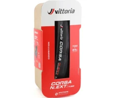 Vittoria Tires|Holiday Shopping|Corsa N.EXT Road Tire (Black) (Folding) (Tube Type) (700c) (24mm)