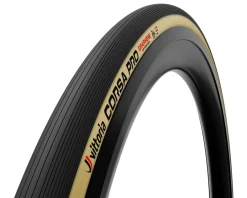 Vittoria Tires|Holiday Shopping|Corsa Pro Cotton Tubeless Road Tire (Tan Wall) (700c) (29mm) (For Wide Rim)