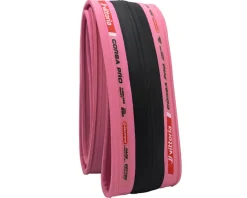 Vittoria Tires|Corsa PRO Limited Edition Tubeless Road Tire (Black/Pink) (700c) (30mm) (Cotton-Tech/Race Formulation)