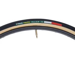 Vittoria Tires|Holiday Shopping|Rally Tubular Road Tire (Black/Tan) (700c) (25mm) (Tubular)