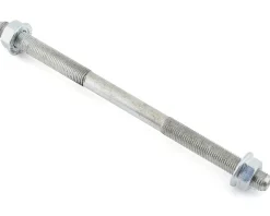 Wald Wheels & Parts|#9094 Axle w/ Nuts (Silver) (24TPI) (3/8" x 6.5")
