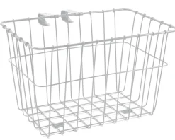 Wald Racks, Fenders, & Trailers|135 Bolt-On Front Bike Grocery Basket (White)