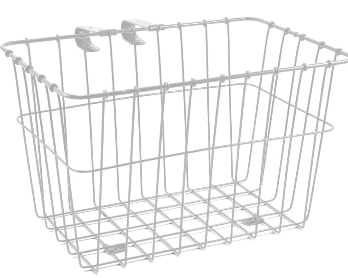 Wald Racks, Fenders, & Trailers|135 Bolt-On Front Bike Grocery Basket (White)