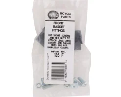 Wald Racks, Fenders, & Trailers|135F Front Basket Mounting Hardware (Silver) (For 124/135/137/139/151 Models)