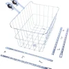 Wald Racks, Fenders, & Trailers|1512 Front Basket (Silver) (w/ Adjustable Legs)