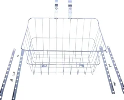Wald Racks, Fenders, & Trailers|1512 Front Basket (Silver) (w/ Adjustable Legs)