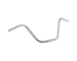 Wald Handlebars|870 Hi-Rise 24" Steel Handlebar (Chrome) (25.4mm) (9" Rise) (610mm)
