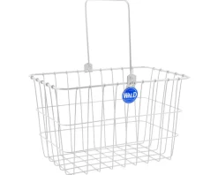 Wald Racks, Fenders, & Trailers|3133 Quick Release Front Handlebar Mount Bike Basket (White)