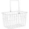 Wald Racks, Fenders, & Trailers|133 Standard Lift-Off Front Bike Basket (White)