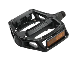 Wellgo Pedals & Cleats|B102 Platform Pedals (Black) (Aluminum) (Replaceable Pins) (9/16")