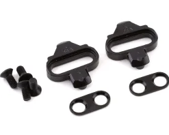 Wellgo Shoes|Pedals & Cleats|Clipless Cleats for SPD Style Pedals (Black) (98A) (4°)
