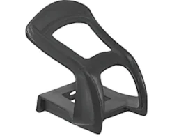 Wellgo Pedals & Cleats|Strapless Toe Clips (Black) (Pair)