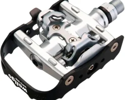 Wellgo Pedals & Cleats|WPD-95B Pedals (Black/Silver) (Dual-Purpose)