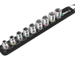 Wera Tools|Belt B 4 Zyklop Socket Set (3/8" Drive) (9 Pieces)