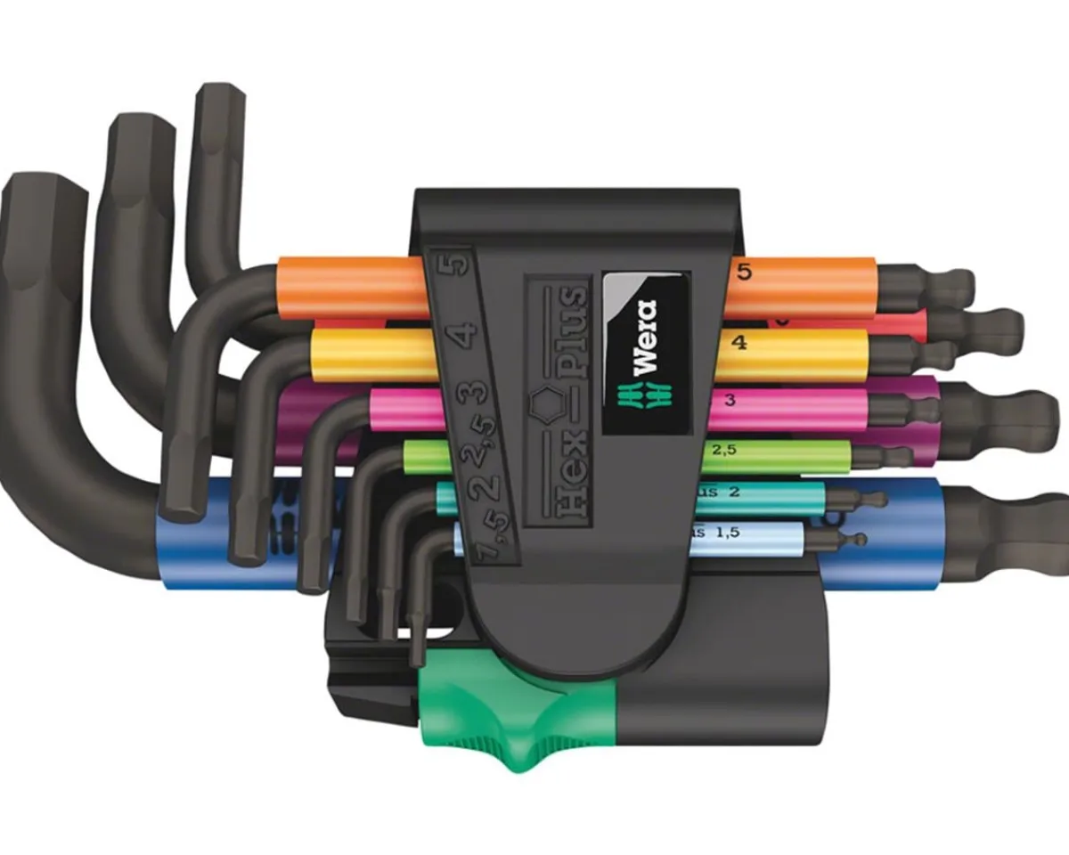Wera Tools|950/9 Hex-Plus Multicolour 2 L-Key Set (BlackLaser) (Metric)