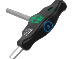 Wera Tools|454 HF T-Handle Hexagon Screwdriver (Hex-Plus) (100mm) (3mm) (w/ Holding Function)