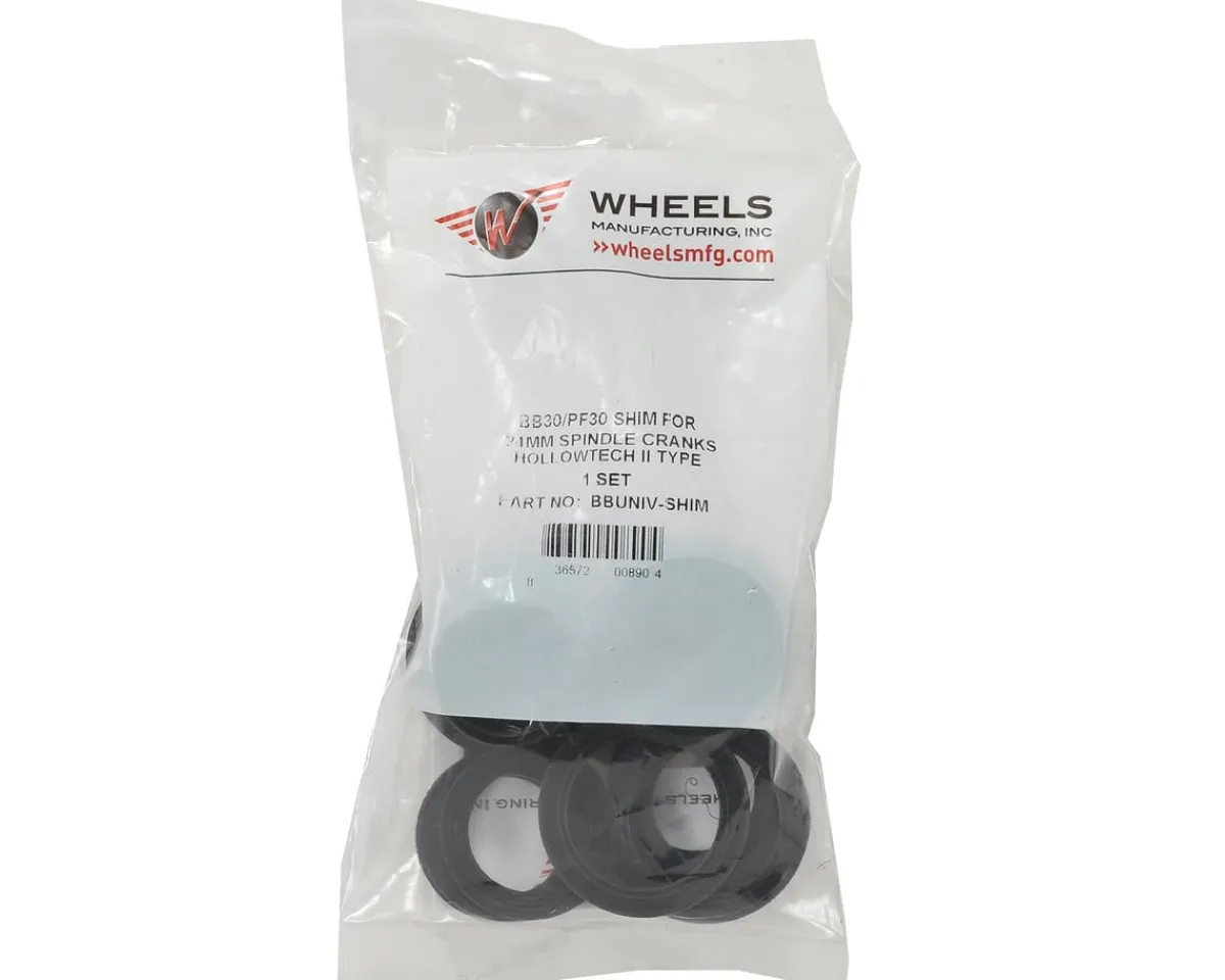 Wheels Manufacturing Bottom Brackets & Parts|BB30/PF30 Universal Adapter for Shimano Cranks (24mm Spindle)