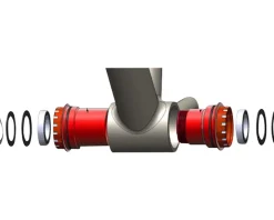 Wheels Manufacturing Bottom Brackets & Parts|Bottom Bracket (Black) (BB30) (SRAM GXP Spindle) (Angular Contact Bearing)
