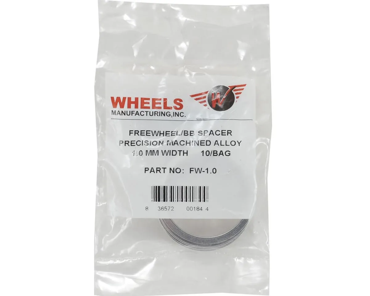 Wheels Manufacturing Wheels & Parts|Cassettes|Freewheel/Cassette/Bottom Bracket Spacers (10 Pack) (1mm)